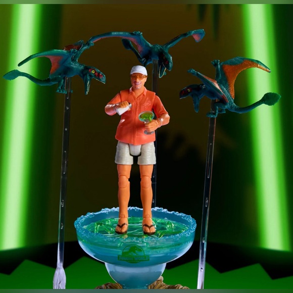 Jurassic World Hammond Collection Bubbles Up Jimmy Buffett Figure - Picture 4 of 9